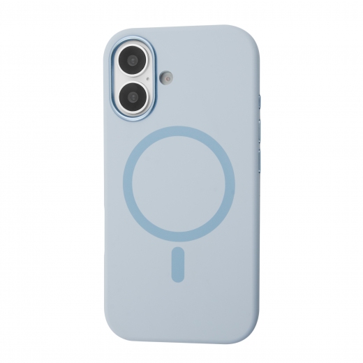 Панель BeCover FIBRA Silicone OmniMag для Apple iPhone 16 (716228) Light Blue - фото - интернет-магазин электроники и бытовой техники TTT