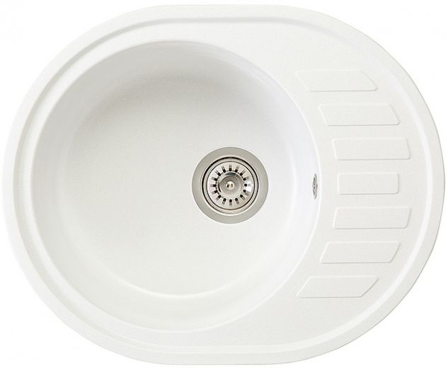 Кухонная мойка INTERLINE EVA white - фото Кухонная мойка INTERLINE EVA white - фото - интернет-магазин электроники и бытовой техники TTT