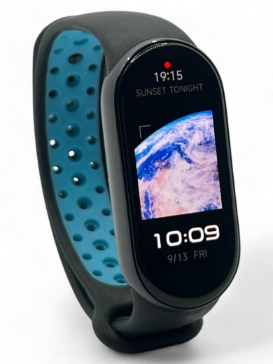 Ремешок BeCover Vents Style для Xiaomi Mi Smart Band 9 (711982) Black-Blue - фото - интернет-магазин электроники и бытовой техники TTT