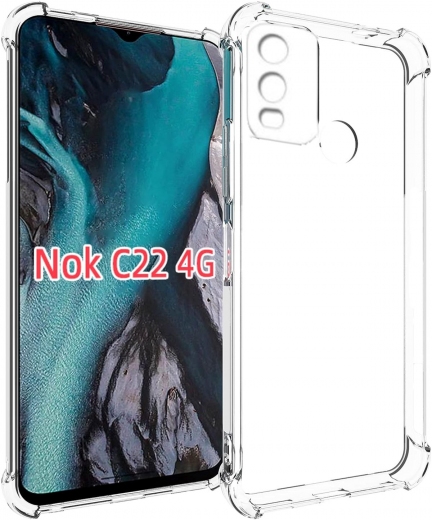 Панель BeCover Anti-Shock для Nokia C22 Clear (709829) - фото - інтернет-магазин електроніки та побутової техніки TTT