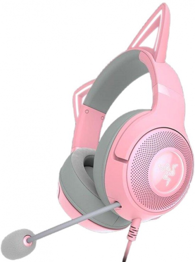 Навушники Razer Kraken Kitty V2 (RZ04-04730200-R3M1) Quartz  - фото Навушники Razer Kraken Kitty V2 (RZ04-04730200-R3M1) Quartz  - фото - інтернет-магазин електроніки та побутової техніки TTT
