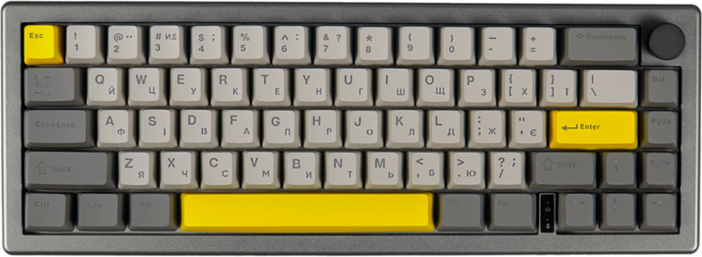 Клавіатура бездротова EPOMAKER EK68 65% Budgerigar V2 Switch Hot-Swap RGB UA Wireless/Bluetooth/USB (EK68-B-BV2) Black  - фото Клавіатура бездротова EPOMAKER EK68 65% Budgerigar V2 Switch Hot-Swap RGB UA Wireless/Bluetooth/USB (EK68-B-BV2) Black  - фото - інтернет-магазин електроніки та побутової техніки TTT