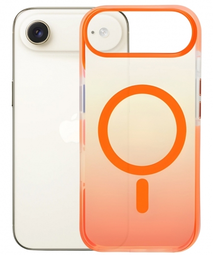 Панель BeCover FIBRA Shock-Proof case with MagSafe для Apple iPhone 17 Air (715457) Orange - фото - интернет-магазин электроники и бытовой техники TTT
