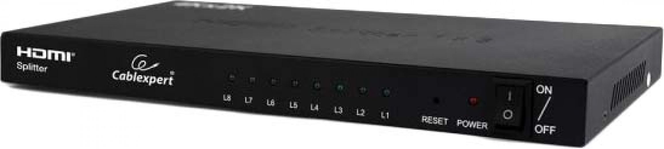 Разветвитель Cablexpert HDMI сигнала на 8 портов (DSP-8PH4-03) Black - фото Разветвитель Cablexpert HDMI сигнала на 8 портов (DSP-8PH4-03) Black - фото - интернет-магазин электроники и бытовой техники TTT