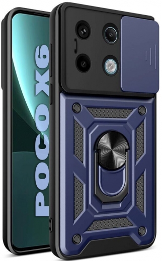 Панель BeCover Military для Poco X6 (711007) Blue - фото - интернет-магазин электроники и бытовой техники TTT