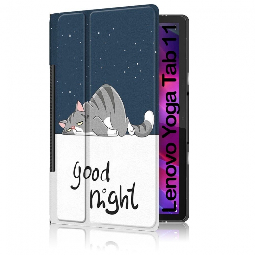 Чехол-книжка BeCover Smart Case для Lenovo Yoga Tab 11 YT-706F (708720) Good Night - фото Чехол-книжка BeCover Smart Case для Lenovo Yoga Tab 11 YT-706F (708720) Good Night - фото - интернет-магазин электроники и бытовой техники TTT