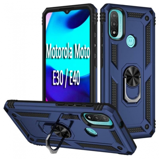 Панель BeCover Military для Motorola Moto E30 / E40 (BC_708183) Blue - фото - интернет-магазин электроники и бытовой техники TTT
