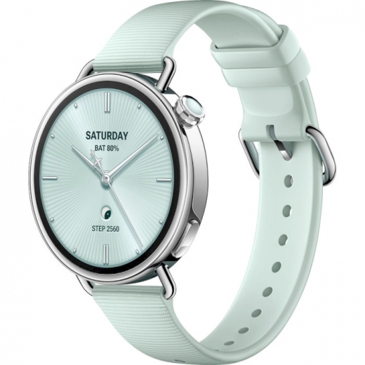 Смарт-часы Xiaomi Watch S4 Fluororubber Strap 41mm (BHR080CGL) Mint Green - фото - интернет-магазин электроники и бытовой техники TTT
