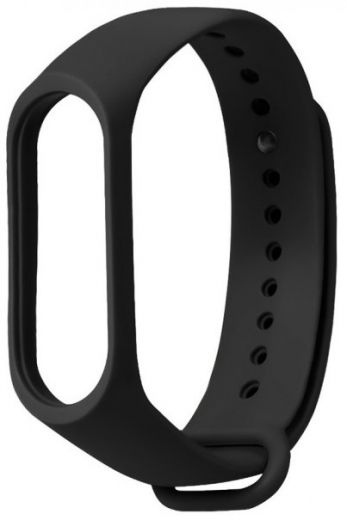 Ремешок для Xiaomi Mi Band 3/4 Black - фото - интернет-магазин электроники и бытовой техники TTT