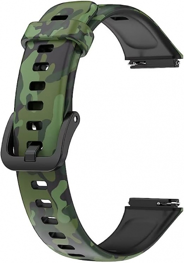 Ремешок Becover Modern Style для Huawei Band 7 (709447) Black-Green - фото - интернет-магазин электроники и бытовой техники TTT