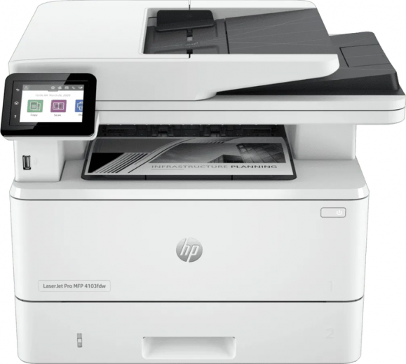 БФП HP LaserJet Pro 4103fdw, with Wi-Fi, DADF (2Z629A) - фото - інтернет-магазин електроніки та побутової техніки TTT