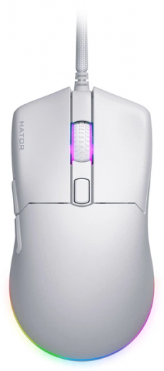 Миша Hator Pulsar 3 USB (HTM611) White  - фото - інтернет-магазин електроніки та побутової техніки TTT