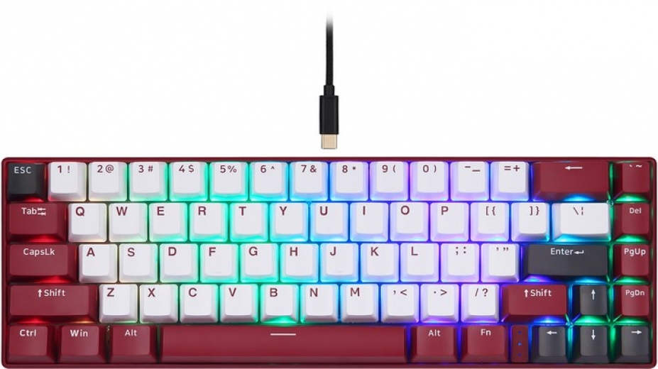 Клавиатура беспроводная Motospeed BK67 Longhua Blue (mtbk67rmb) Red  - фото - интернет-магазин электроники и бытовой техники TTT