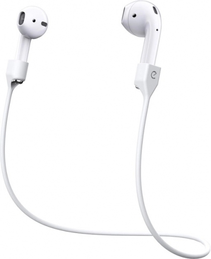 Силіконовий ремінець KeyBudz AirStrapz до AirPods (RT_PST_WHT) - фото - інтернет-магазин електроніки та побутової техніки TTT