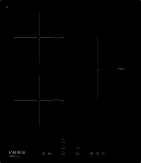 Варильна поверхня індукційна INTERLINE HIV 740 SIB BG - фото Варильна поверхня індукційна INTERLINE HIV 740 SIB BG - фото - інтернет-магазин електроніки та побутової техніки TTT