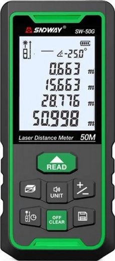Лазерный дальномер Sndway SW-50G - фото - интернет-магазин электроники и бытовой техники TTT