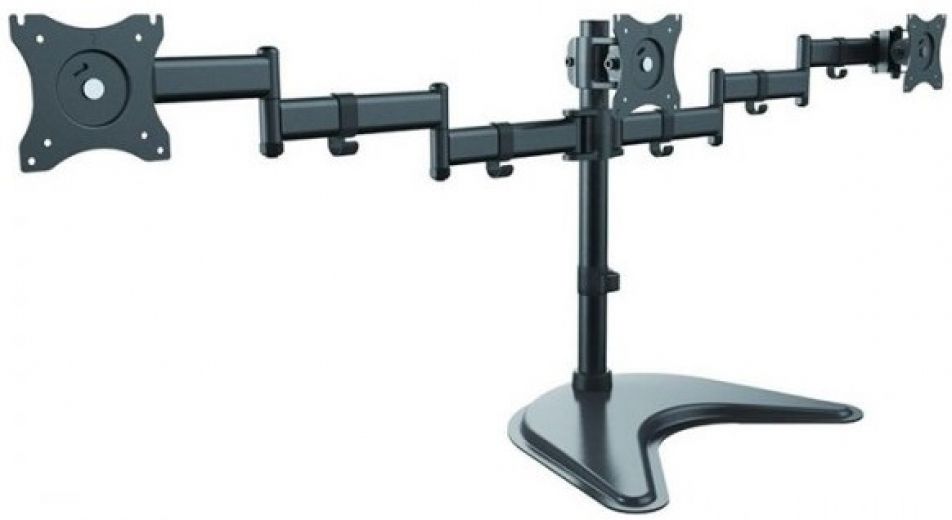 Настольное крепление для трех мониторов ITech MBS-13M Black - фото - интернет-магазин электроники и бытовой техники TTT