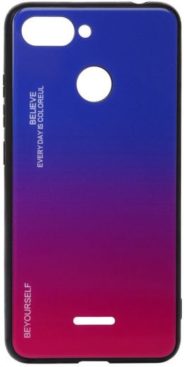 Панель BeCover Gradient Glass для Xiaomi Redmi 6 (703578) Blue-Red - фото - интернет-магазин электроники и бытовой техники TTT