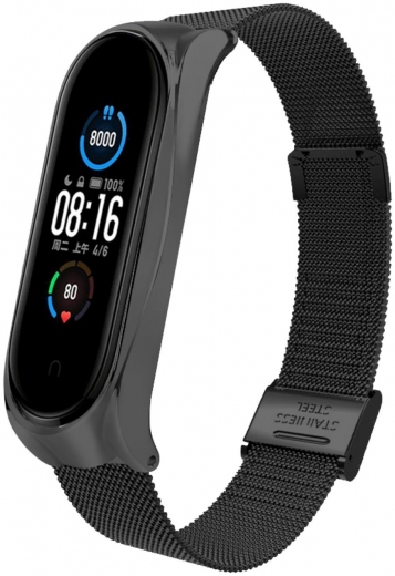 Ремінець BeCover Metal для Xiaomi Mi Smart Band 8 (709357) Black - фото - інтернет-магазин електроніки та побутової техніки TTT