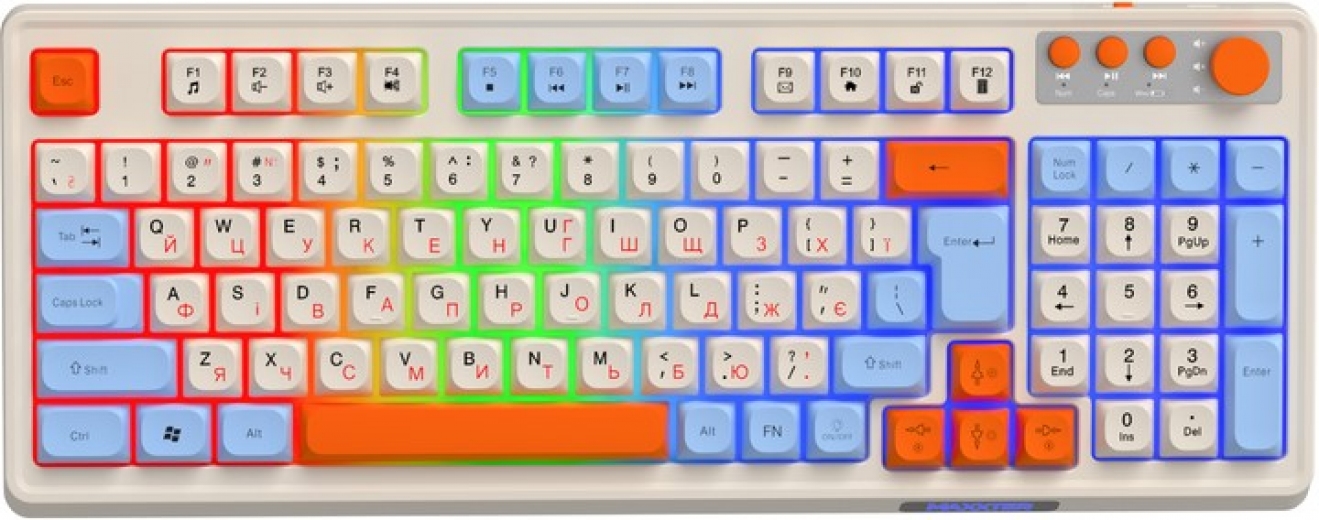 Клавіатура бездротова Maxxter KBGW-3C01-UA Wireless - фото - інтернет-магазин електроніки та побутової техніки TTT