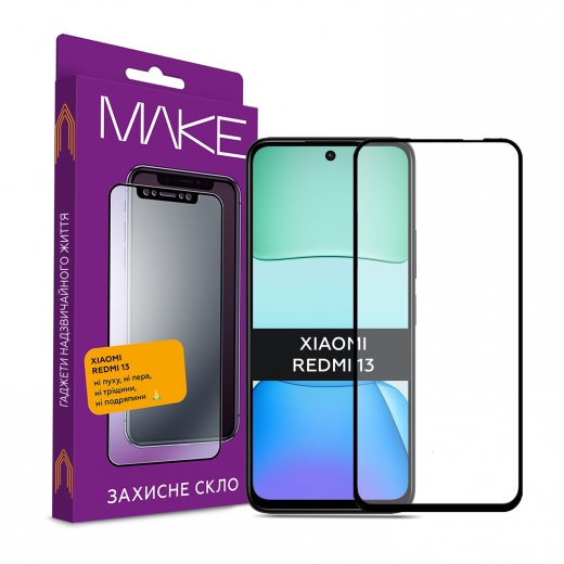 Захисне скло MakeFuture для Xiaomi Redmi 13 (MGF-XR13) - фото Захисне скло MakeFuture для Xiaomi Redmi 13 (MGF-XR13) - фото - інтернет-магазин електроніки та побутової техніки TTT