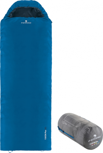 Спальний мішок Ferrino Yukon Plus SQ/+7°C Left (86358NBBS) Blue  - фото Спальний мішок Ferrino Yukon Plus SQ/+7°C Left (86358NBBS) Blue  - фото - інтернет-магазин електроніки та побутової техніки TTT