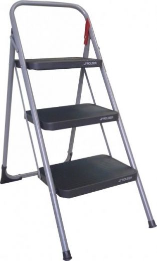 Драбина Rolser Taburete M/11 UNE 3 щаблі (MET004-1021) Antracita  - фото - інтернет-магазин електроніки та побутової техніки TTT