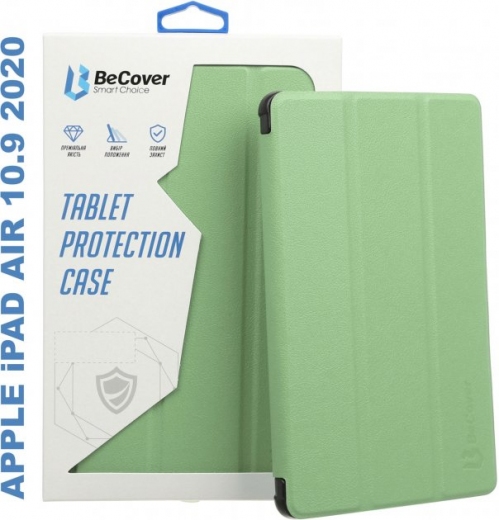 Чехол-книжка BeCover Smart Case для Apple iPad Air 10.9 2020 (705493) Green  - фото - интернет-магазин электроники и бытовой техники TTT