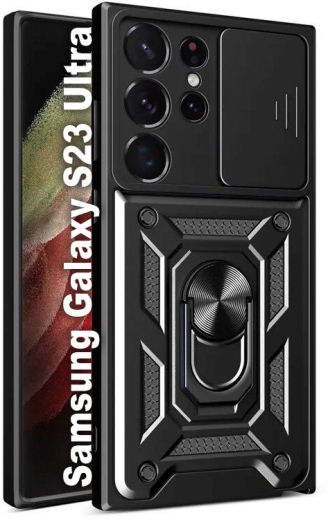 Панель BeCover Military для Samsung Galaxy S23 Ultra SM-S918 (709998) Black - фото - інтернет-магазин електроніки та побутової техніки TTT