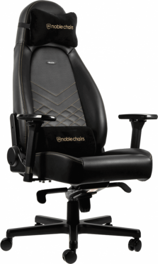 Крісло геймерське NOBLECHAIRS Icon (GAGC-102) Black/Gold - фото Крісло геймерське NOBLECHAIRS Icon (GAGC-102) Black/Gold - фото - інтернет-магазин електроніки та побутової техніки TTT