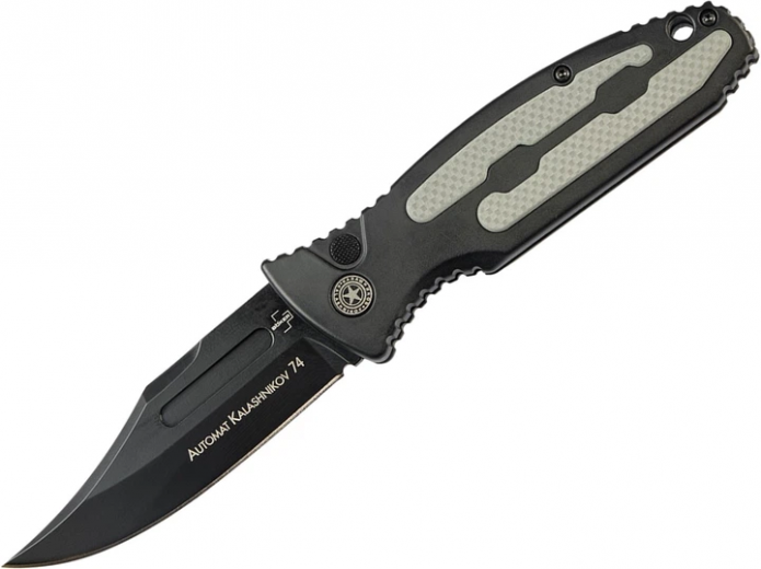 Ніж автоматичний викидний Boker Plus Kalashnikov 74 Auto Black (23731024) - фото - інтернет-магазин електроніки та побутової техніки TTT