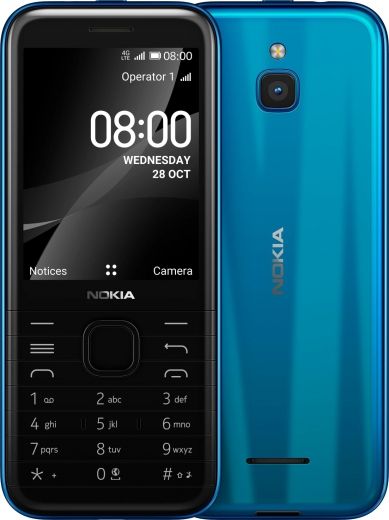 Мобильный телефон Nokia 8000 DS 4G Blue - фото - интернет-магазин электроники и бытовой техники TTT