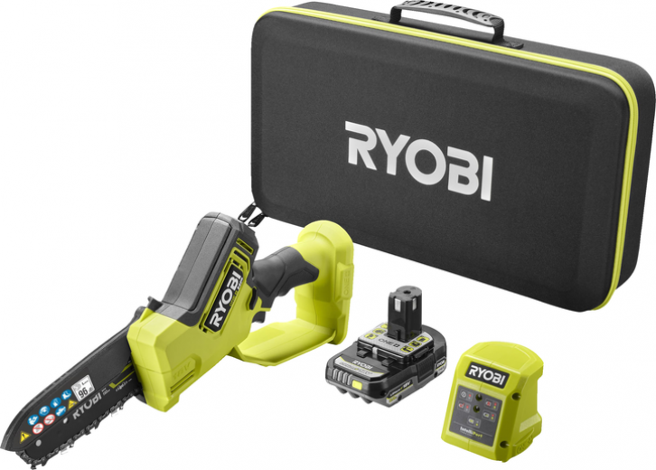 Ланцюгова пила Ryobi ONE+ HP RY18PSX15A-120T 18В 15 см Кейс (АКБ 1х2 А·год і ЗП) (5133005899) - фото - інтернет-магазин електроніки та побутової техніки TTT
