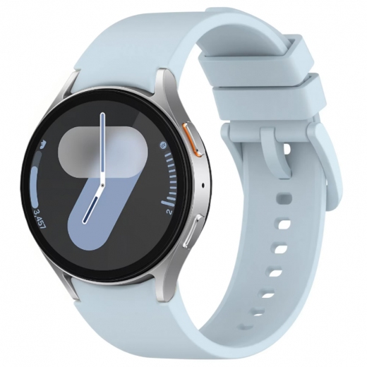 Ремінець BeCover Tape для Samsung Galaxy Watch (20mm) 3 41mm/4/5/6/7 40-44mm (712057) Lite Blue - фото - інтернет-магазин електроніки та побутової техніки TTT
