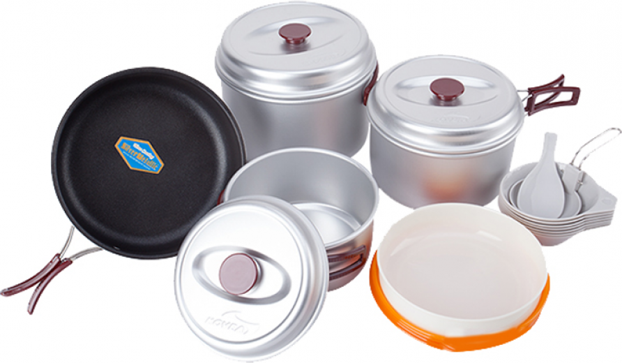 Набір посуду Kovea Silver 78 KSK-WY78 (4823082716258) - фото Набір посуду Kovea Silver 78 KSK-WY78 (4823082716258) - фото - інтернет-магазин електроніки та побутової техніки TTT