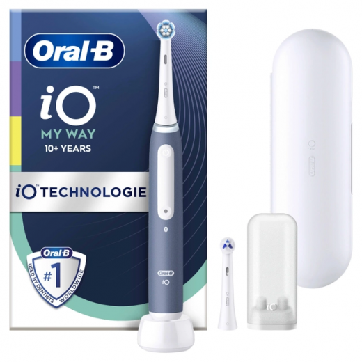 Электрическая зубная щетка Braun Oral-B iO Series 4 My Way iOG4K.2N6.1DK (10+) Ocean Blue - фото Электрическая зубная щетка Braun Oral-B iO Series 4 My Way iOG4K.2N6.1DK (10+) Ocean Blue - фото - интернет-магазин электроники и бытовой техники TTT