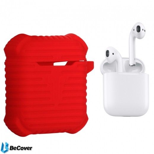 Чехол Protective i-Smile для Apple AirPods IPH1371 (702352) Red - фото - интернет-магазин электроники и бытовой техники TTT