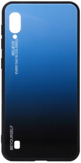 Панель BeCover Gradient Glass для Samsung Galaxy M10 2019 SM-M105 (703867) Blue-Black - фото - інтернет-магазин електроніки та побутової техніки TTT