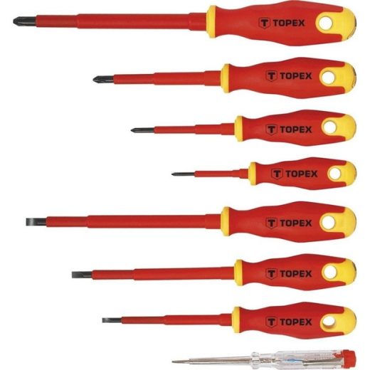 Набор отверток TOPEX 8 шт (39D674) - фото - интернет-магазин электроники и бытовой техники TTT