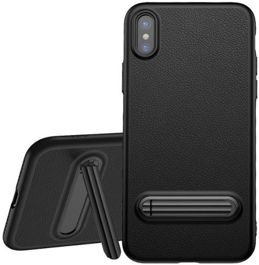 Накладка Baseus Happy Watching Supporting Series for iPhone X/Xs (WIAPIPH8-LS01) Black - фото - інтернет-магазин електроніки та побутової техніки TTT