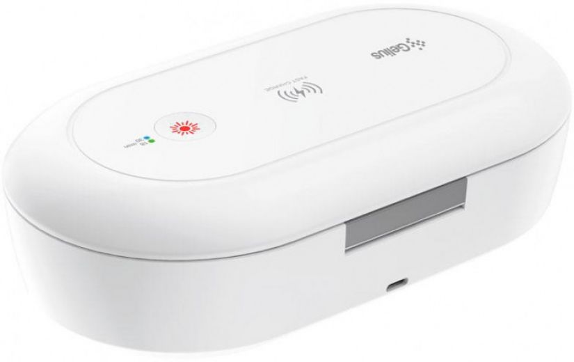 Стерилизатор для мобильного телефона с функцией беспроводной зарядки Gelius Pro UV Disinfection Box GP-UV001+ Wireless Charging (2099900794490) - фото - интернет-магазин электроники и бытовой техники TTT