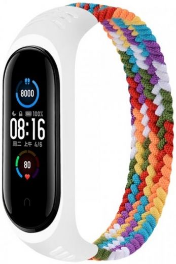 Ремінець BeCover Elastic Nylon Style для Xiaomi Mi Smart Band 5/Mi Smart Band 6 (Size L) (706165) Rainbow - фото - інтернет-магазин електроніки та побутової техніки TTT