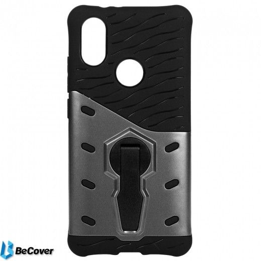 Противоударный чехол-подставка Becover Sniper Case для Xiaomi Mi A2 (702529) Black - фото - интернет-магазин электроники и бытовой техники TTT