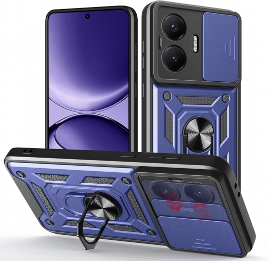 Панель BeCover Military для Poco F7 (714747) Blue - фото - інтернет-магазин електроніки та побутової техніки TTT