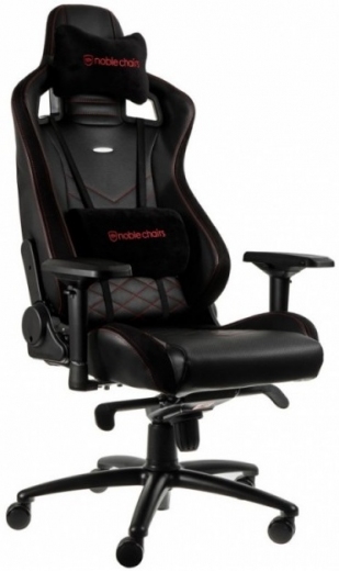 Кресло геймерское NOBLECHAIRS Epic Series (NBL-PU-RED-002) Black/Red - фото - интернет-магазин электроники и бытовой техники TTT