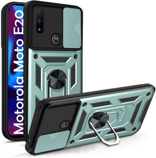 Панель BeCover Military для Motorola Moto E20 (707402) Dark Green - фото - інтернет-магазин електроніки та побутової техніки TTT