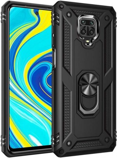 Панель BeCover Military для Xiaomi Redmi Note 9S / Note 9 Pro / Note 9 Pro Max (704963) Black - фото - інтернет-магазин електроніки та побутової техніки TTT