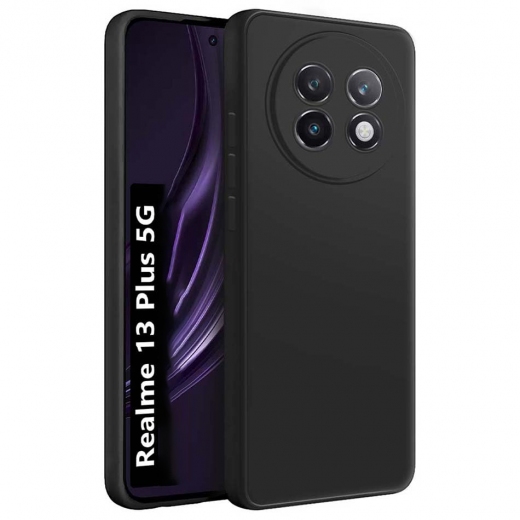 Силиконовый чехол BeCover для Realme 13 Plus 5G (712765) Black - фото - интернет-магазин электроники и бытовой техники TTT