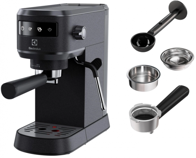 Кавоварка рожкова ELECTROLUX E6EC1-6BST - фото Кавоварка рожкова ELECTROLUX E6EC1-6BST - фото - інтернет-магазин електроніки та побутової техніки TTT