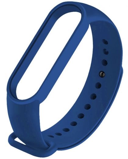 Ремінець для Xiaomi Mi Band 5 Navy blue - фото - інтернет-магазин електроніки та побутової техніки TTT